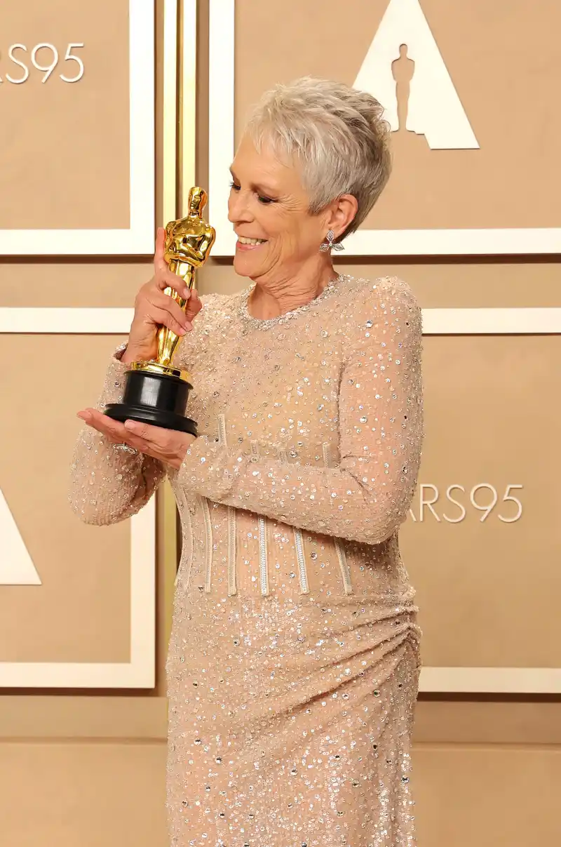 Dwyane Wade, Cynthia Nixon and More Celebrity Parents Supporting Their LGBTQ Kids - Jamie Lee Curtis - 730 95th Annual Academy Awards, Press Room, Los Angeles, California, USA - 12 Mar 2023