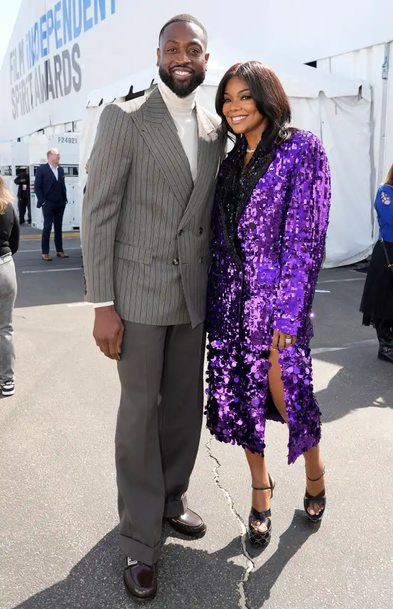 Dwyane Wade and Gabrielle Union arrive at the Film Independent Spirit Awards