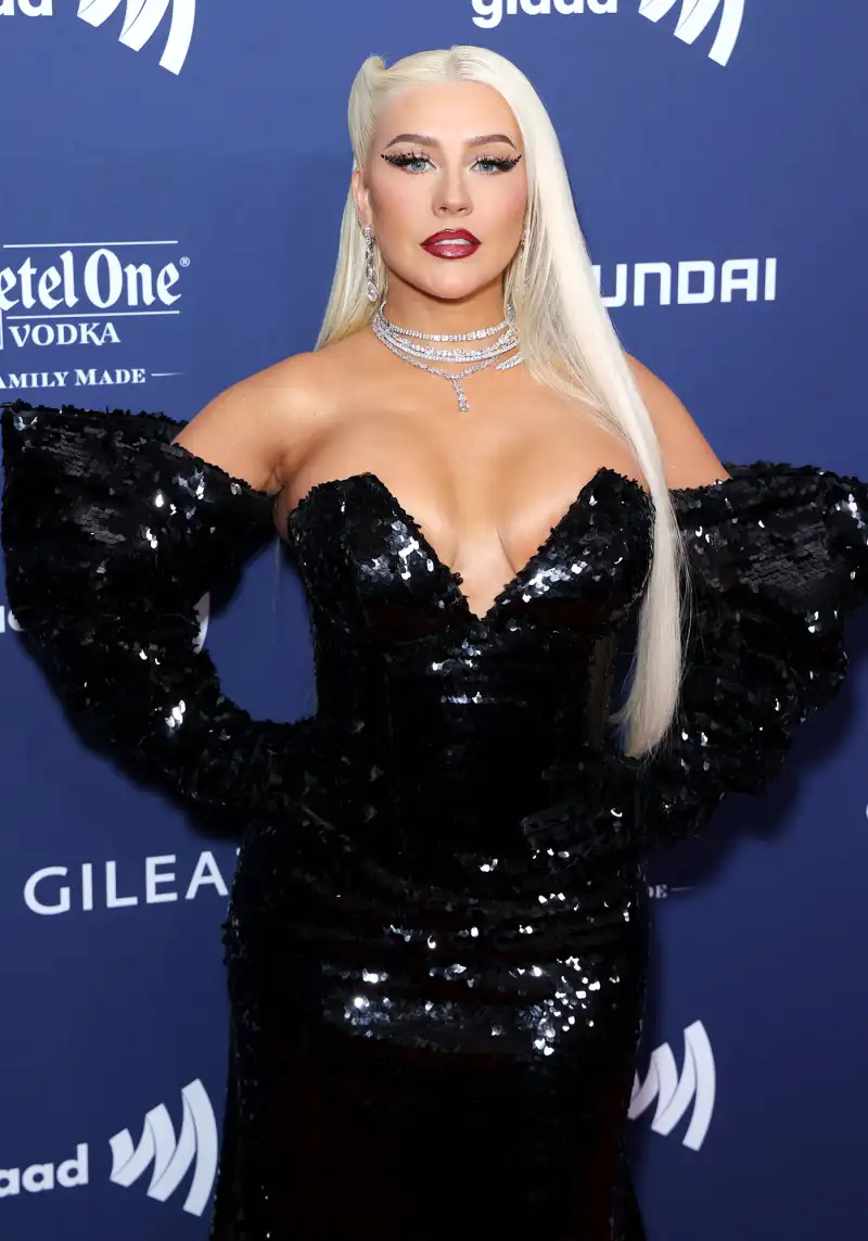 Feature Christina Aguilera Glaad Media Awards 2023 Red Carpet