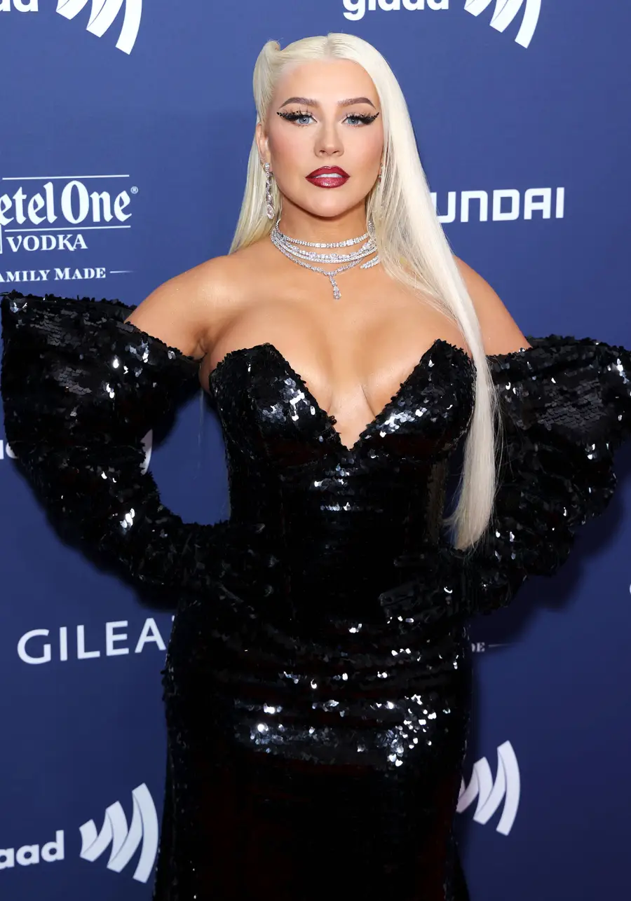 Feature Christina Aguilera Glaad Media Awards 2023 Red Carpet