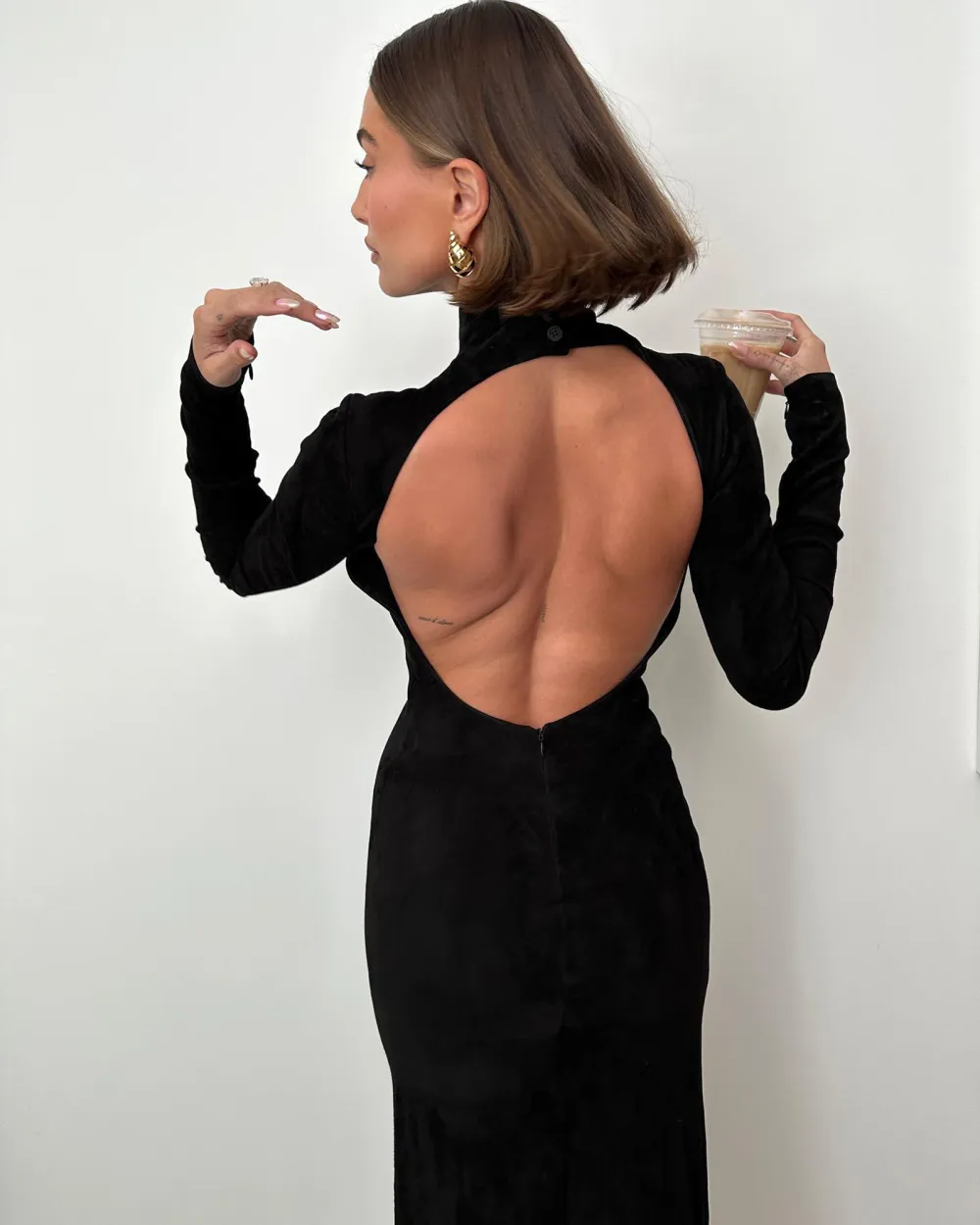 Hailey Bieber in LBD
