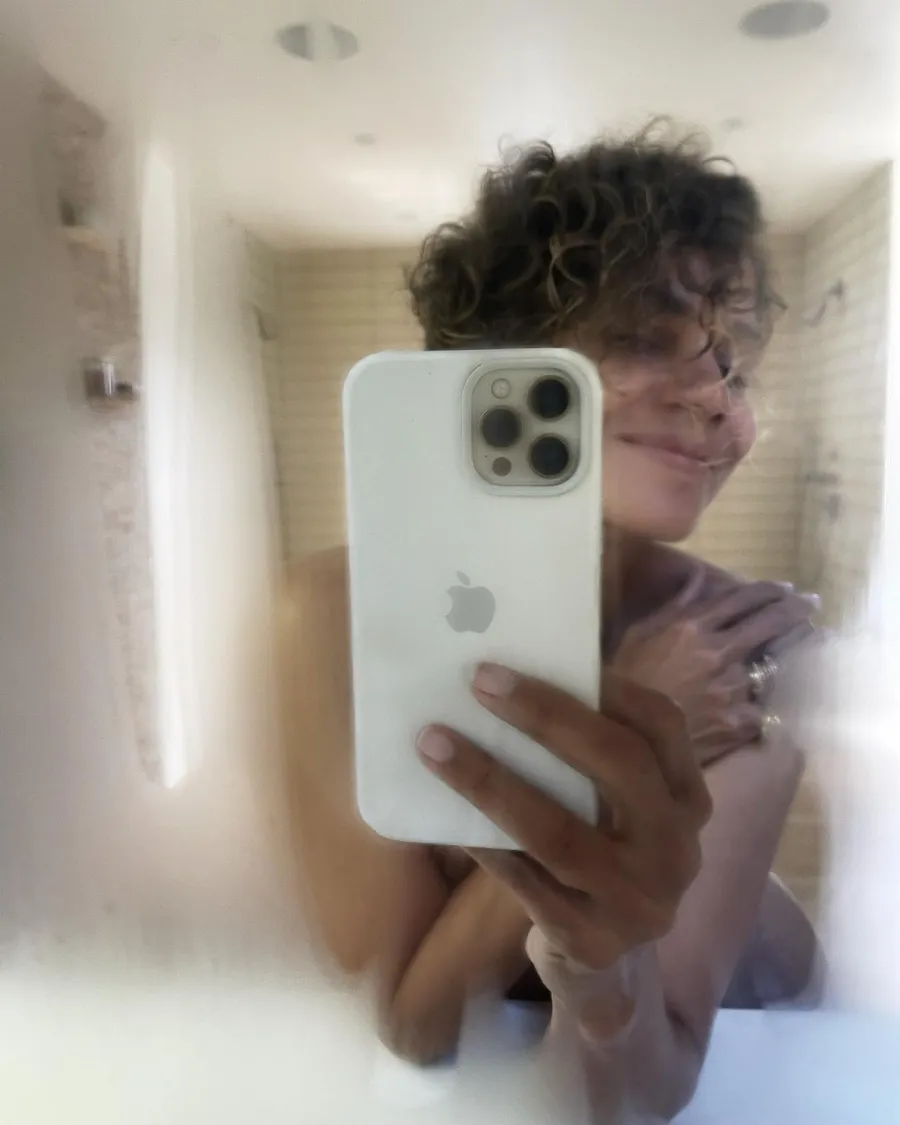 Halle Berry Shows Off Naked Body in a Steamy Shower Selfie