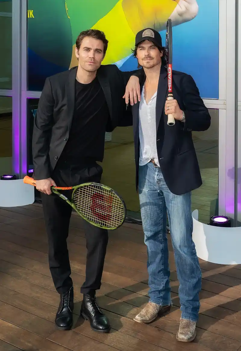 Ian Somerhalder and Paul Wesley kicked off the Miami Open tennis tournament