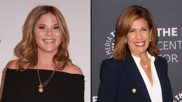 Jenna Bush Hager Sends 'Love' to Coanchor Hoda Kotb Amid Her 'Today' Show Absence navy blue blazer