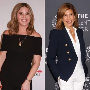 Jenna Bush Hager Sends 'Love' to Coanchor Hoda Kotb Amid Her 'Today' Show Absence navy blue blazer