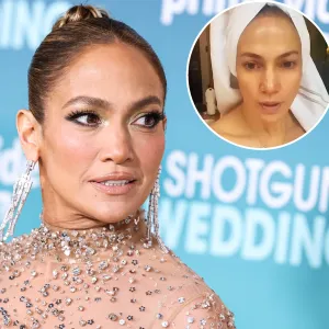 Jennifer Lopez Wears 'Ben' Necklace as She Shows Off a Fresh Face Thanks to 'Consistent' Skincare