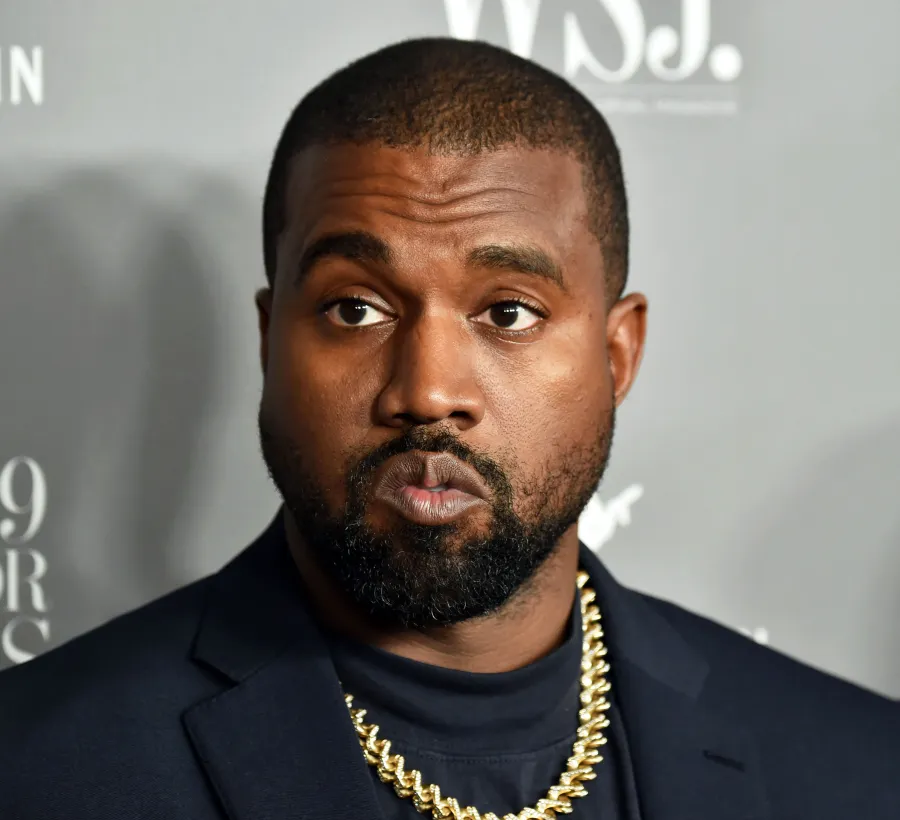 Kanye West and Bianca Censori's Relationship Timeline: From Coworkers to Romance gold chain