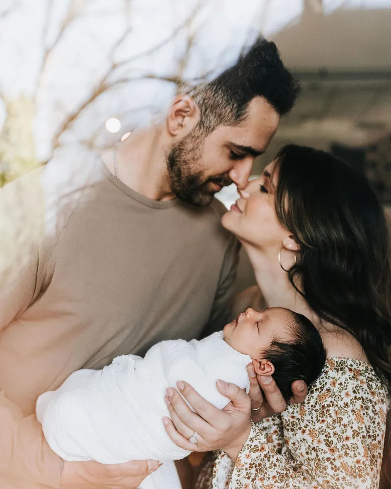 Katie Stevens and Paul DiGiovanni Photo by Brigette Billups Celebrity Babies of 2023