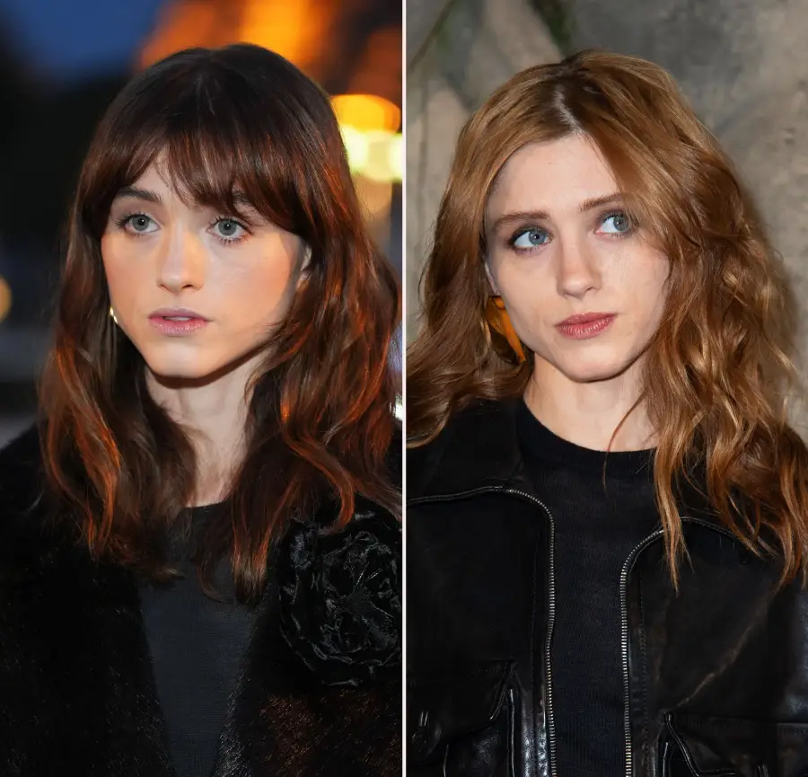 Lily James, Brad Pitt and More Celebrity Hair Transformations of 2023 Natalia Dyer