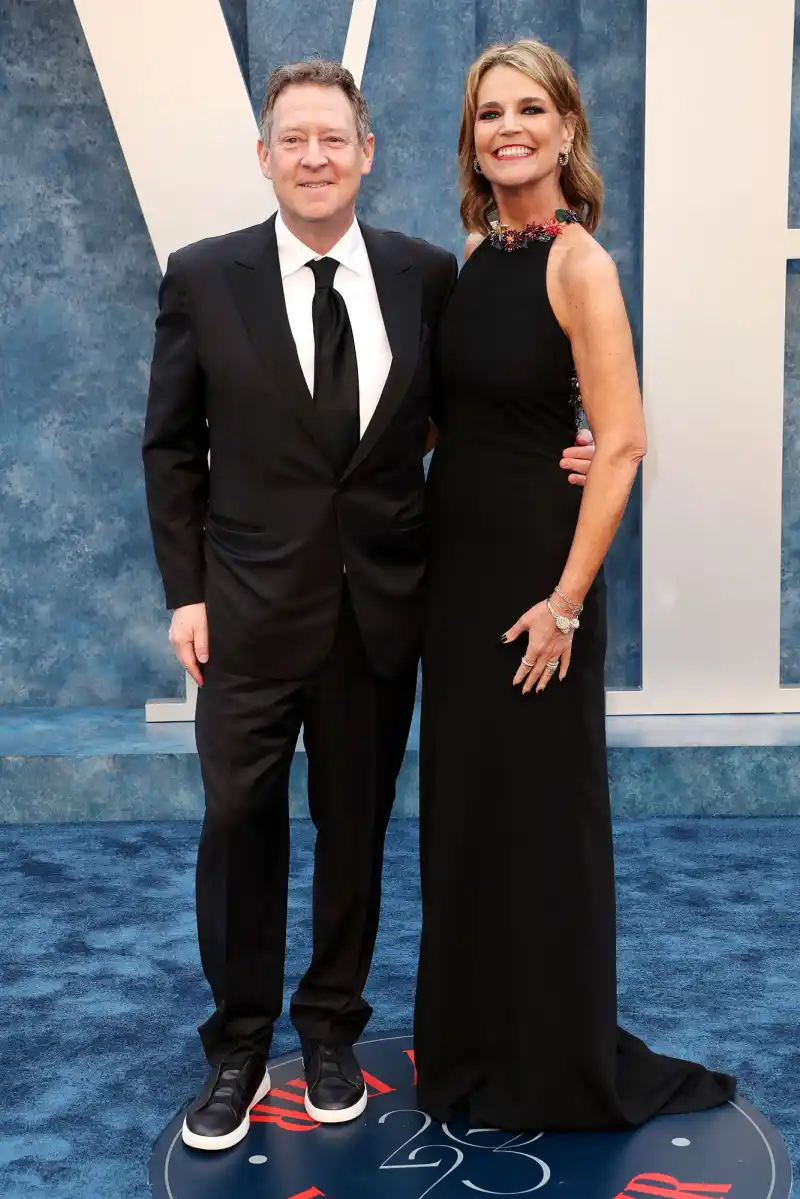 Michael Feldman and Savannah Guthrie Vanity Fair Oscars Party Oscars 2023
