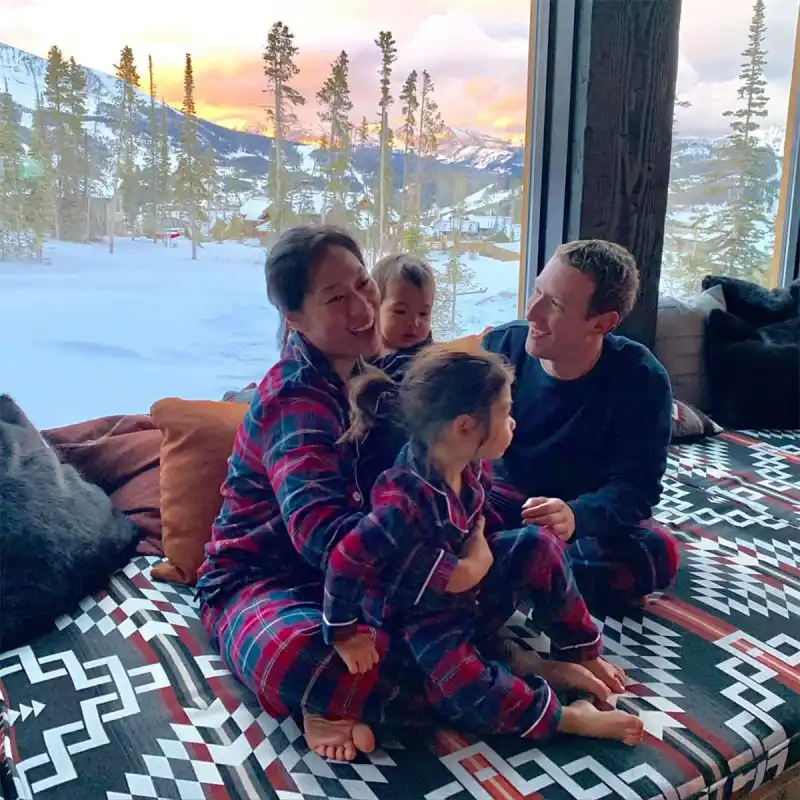 November 2018 Facebook Founder Mark Zuckerberg and Wife Priscilla Chan Family Album