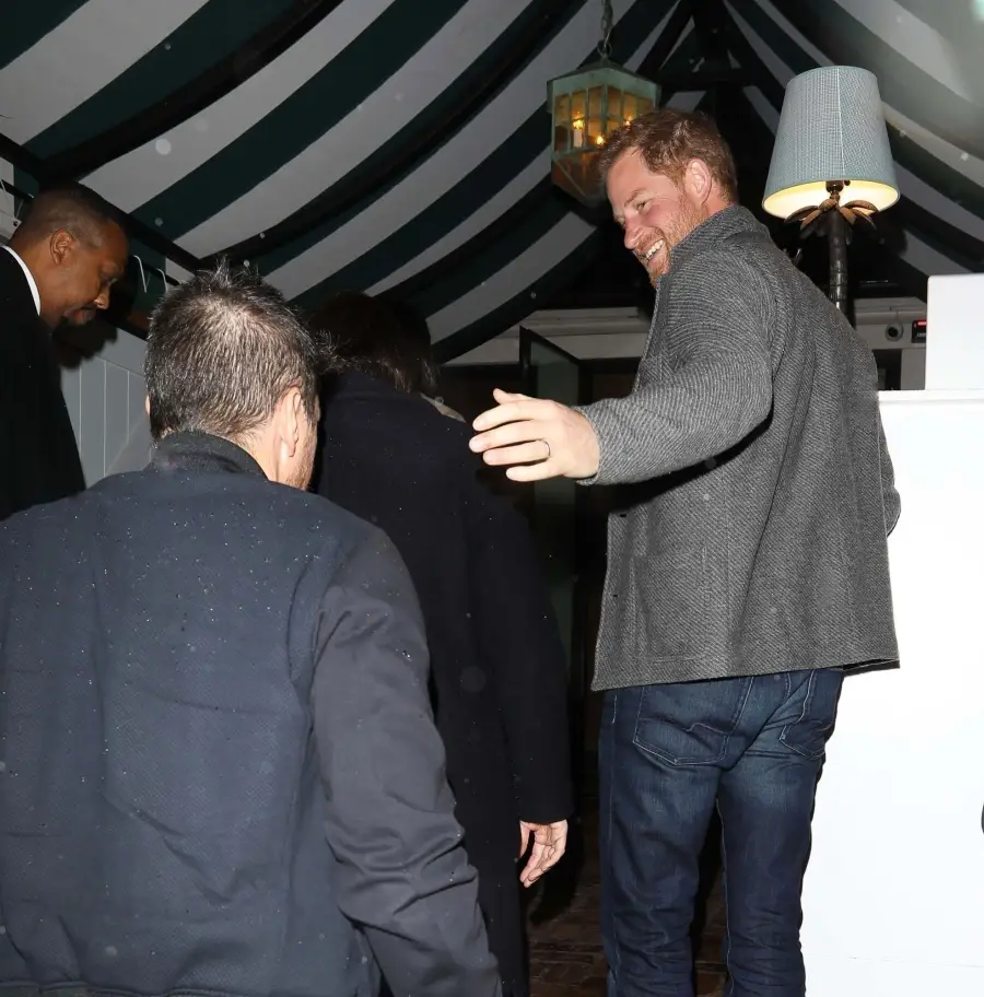 Prince Harry and Meghan Markle Enjoy Rare Date Night Amid Frogmore Cottage Eviction: Photos dark jeans