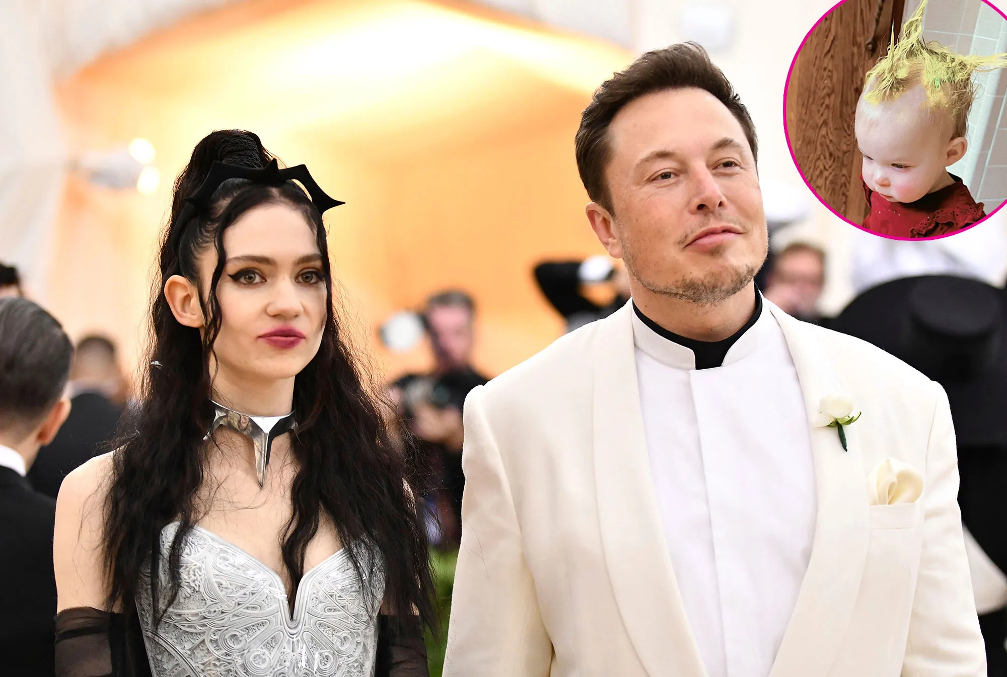 Promo Grimes Reveals She Changed 1-Year-Old Daughter's Name to Symbol Representing Curiosity Elon Musk