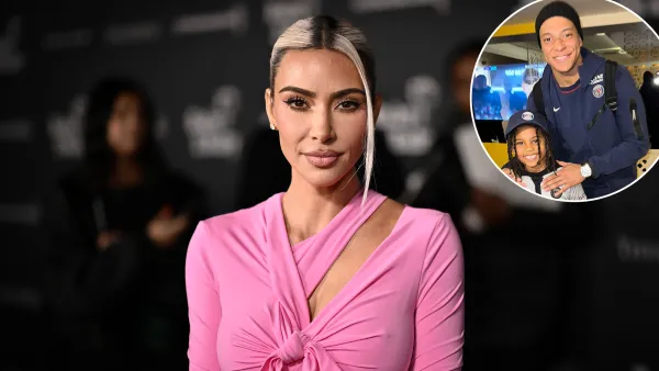 Promo Kim Kardashian and Son Saint Attend Messi Soccer Match Meet Mbappe