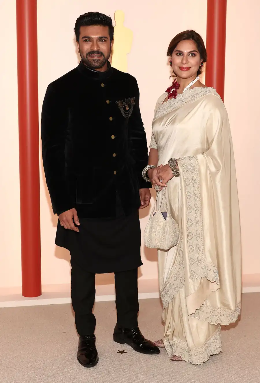 Oscars 2023 Ram Charan and Upasana Kamineni