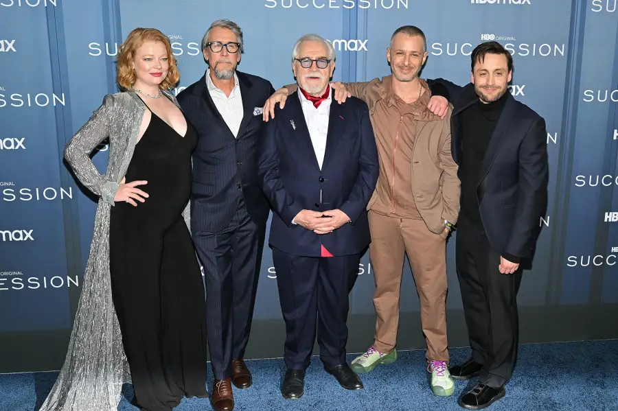 Sarah Snook Reveals Pregnancy, Debuts Baby Bump at 'Succession' Season 4 Premiere- Photos - 984 Sarah Snook, Alan Ruck, Brian Cox, Jeremy Strong, Kieran Culkin.