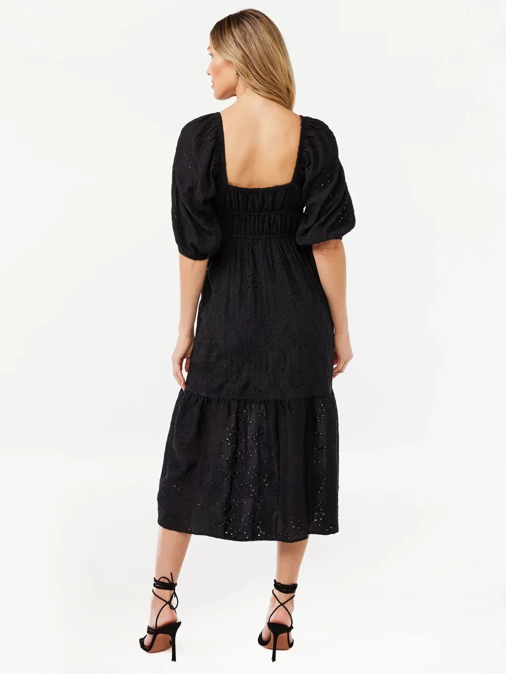 Sofia Jeans by Sofia Vergara Women's Eyelet Empire Dress