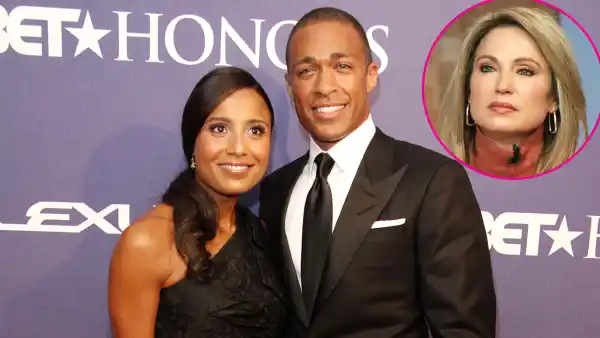 T.J. Holmes' Estranged Wife Marilee Fiebig 'Did Not Know' He Was Having an Affair With Amy Robach: 'She's Hurt Because She Sees It's the Real Deal'