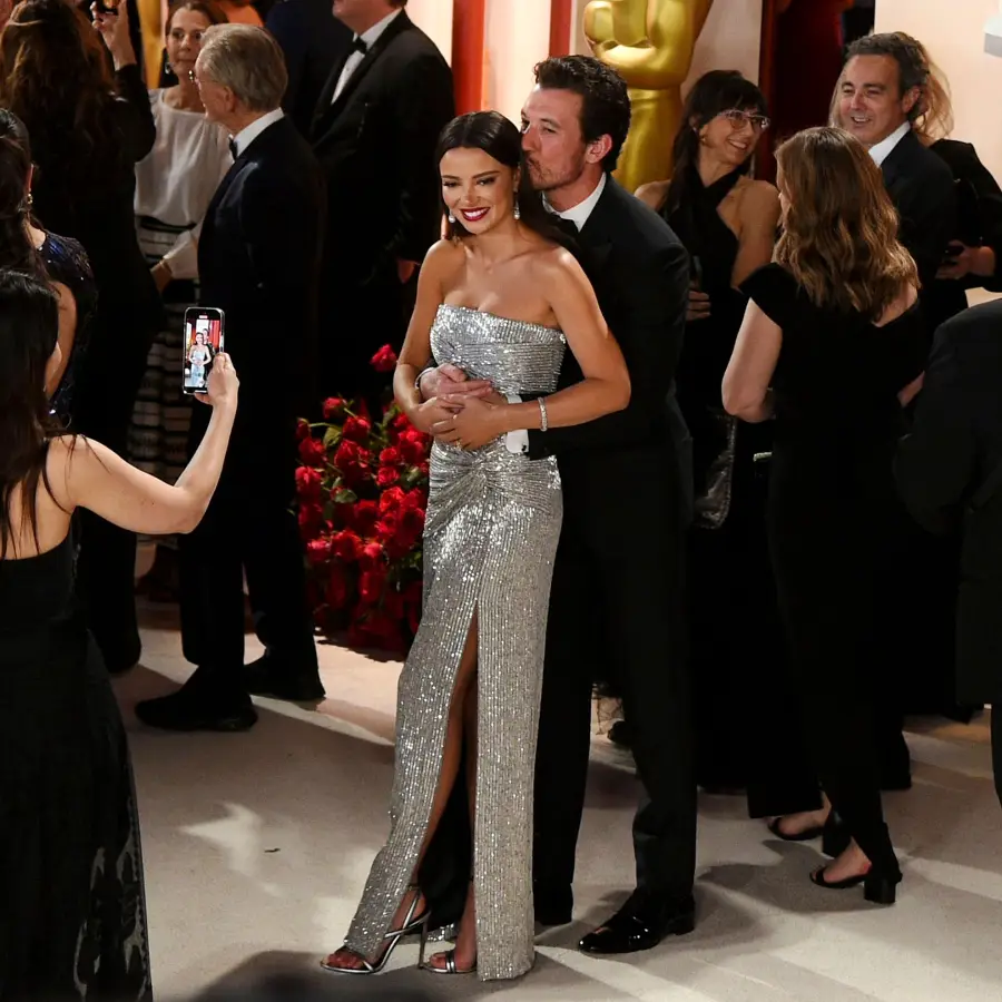 Take Their Breath Away Keleigh Sperry Miles Teller Inside the 2023 Oscars