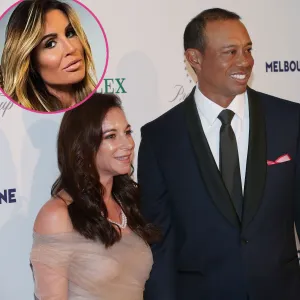 Tiger Woods’ Ex Rachel Uchitel Reacts to His Messy Split From Erica Herman red hankerchief