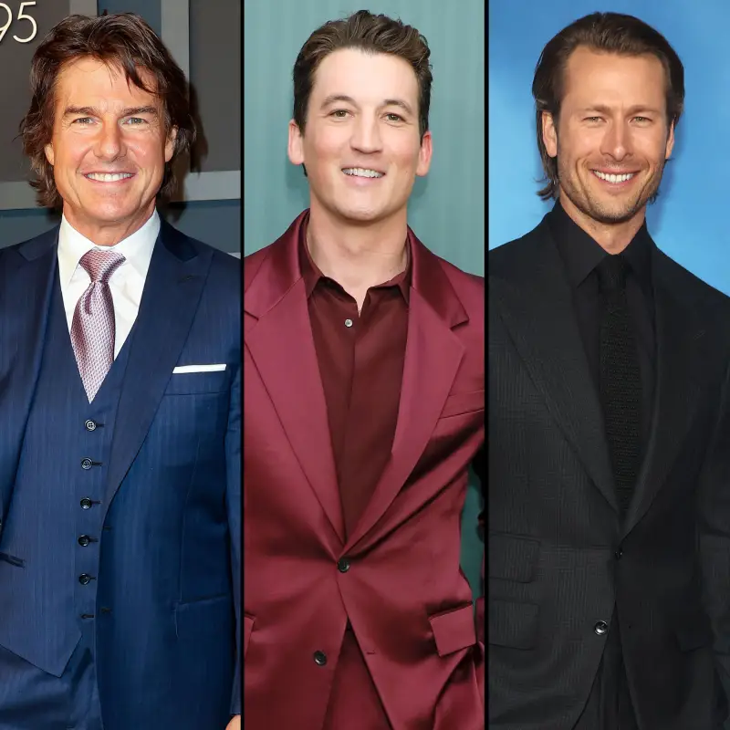 Top Gun Maverick Hunks Hit the Oscars 2023 Red Carpet- Tom Cruise Miles Teller Glenn Powell