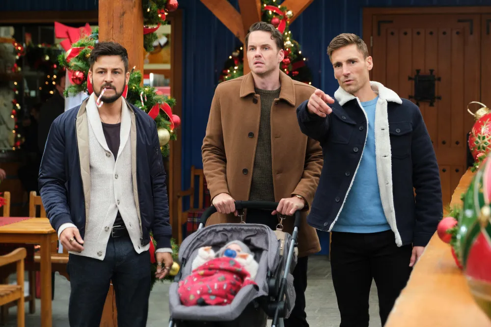 Tyler Hynes Is Game for More &lsquo;Hijinks&rsquo; With &lsquo;Three Wisemen and a Baby&rsquo; Costars Andrew Walker and Paul Campbell