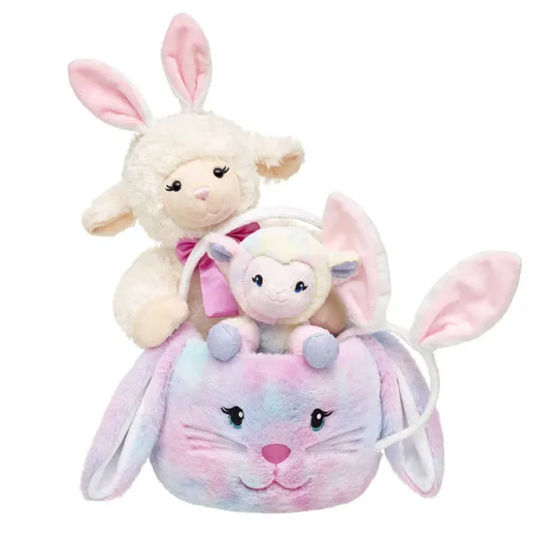 Vanilla Swirls Lamb Easter Basket Gift Set