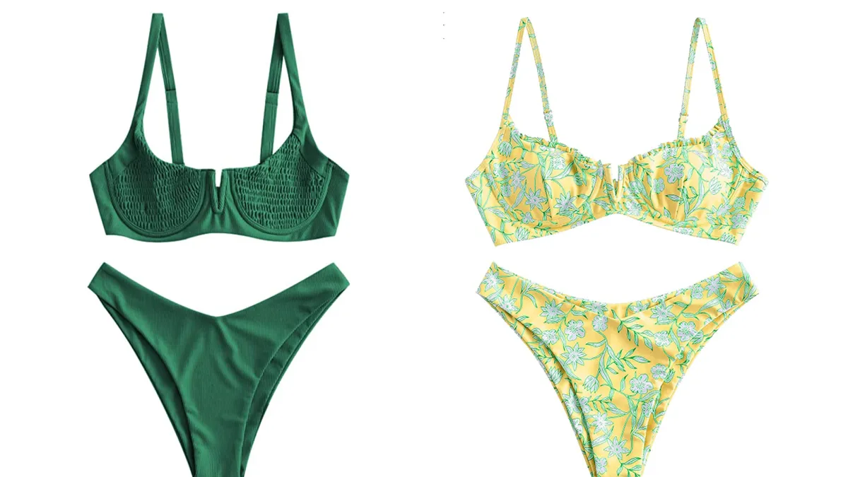 ZAFUL Women's Underwire Bikini Two-Piece Set