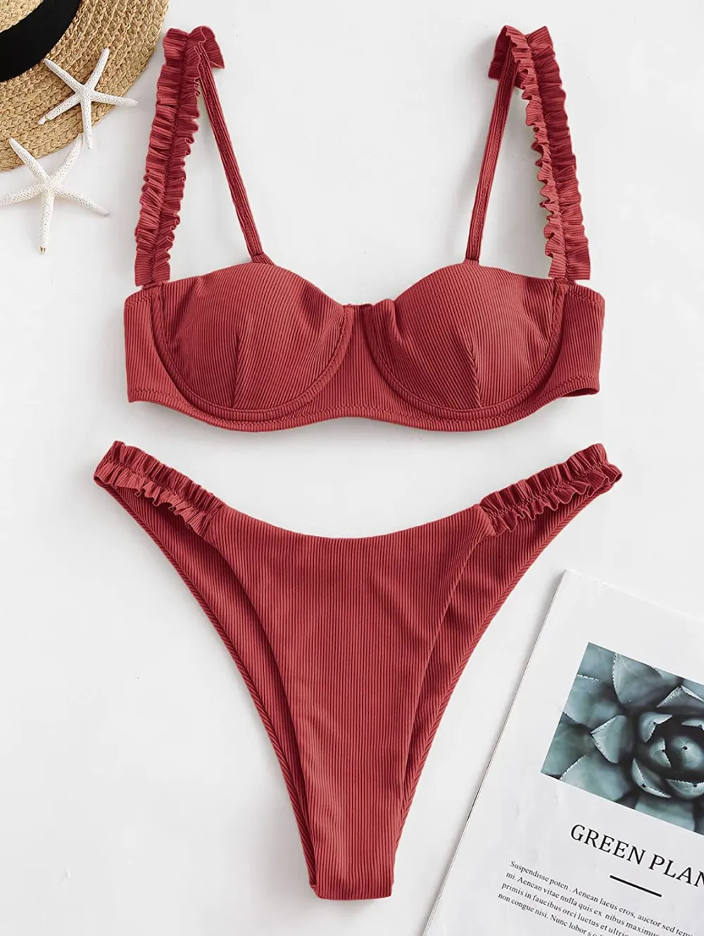 ZAFUL Women's Underwire Bikini Two-Piece Set