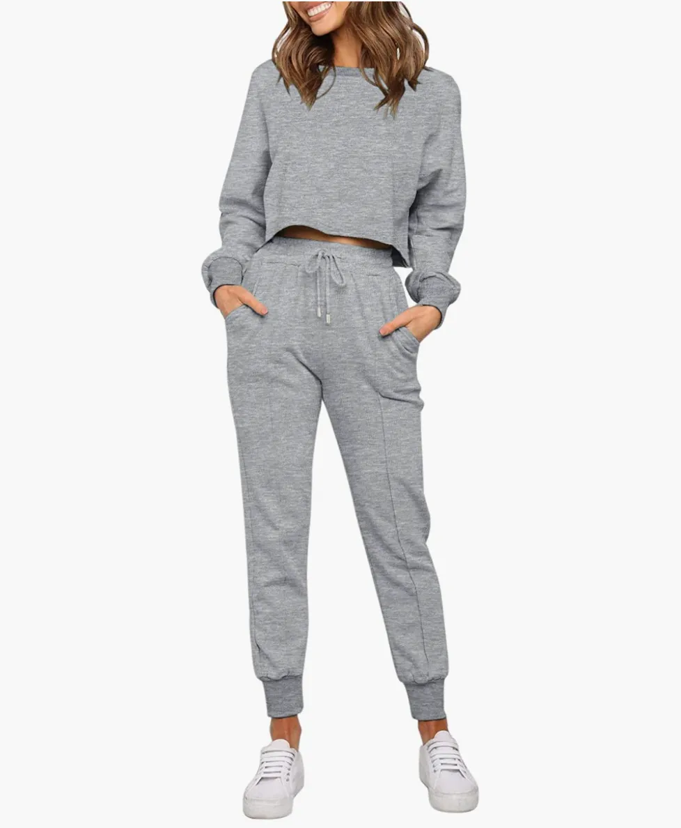 ZESICA-Women's-Crop-Top-and-Jogger-Lounge-Set