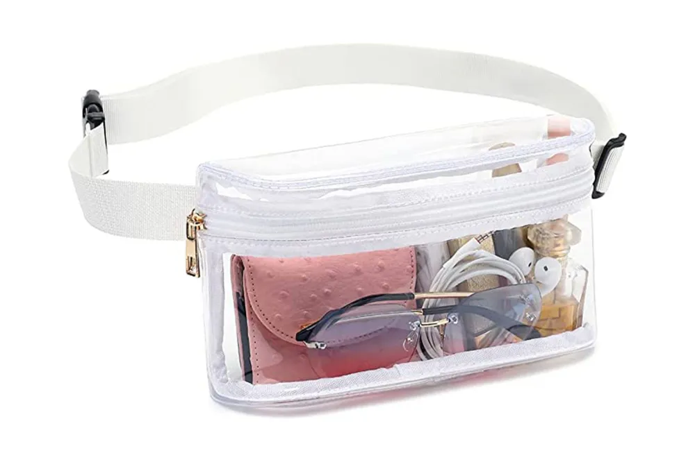 clear belt bag