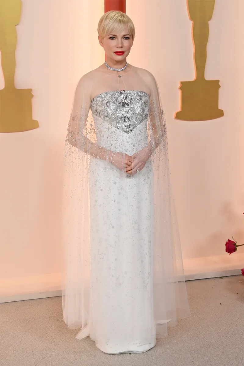 Michelle Williams Unveils a Pixie Cut at the 2023 Oscars