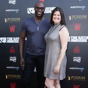 Lance Reddick and Stephanie Reddick