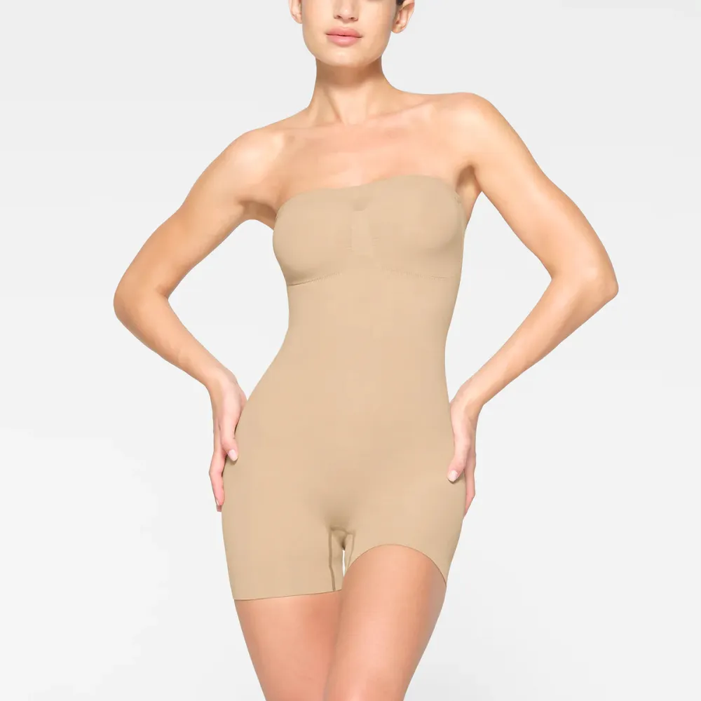 Skims Seamless Sculpt Strapless Shortie Bodysuit