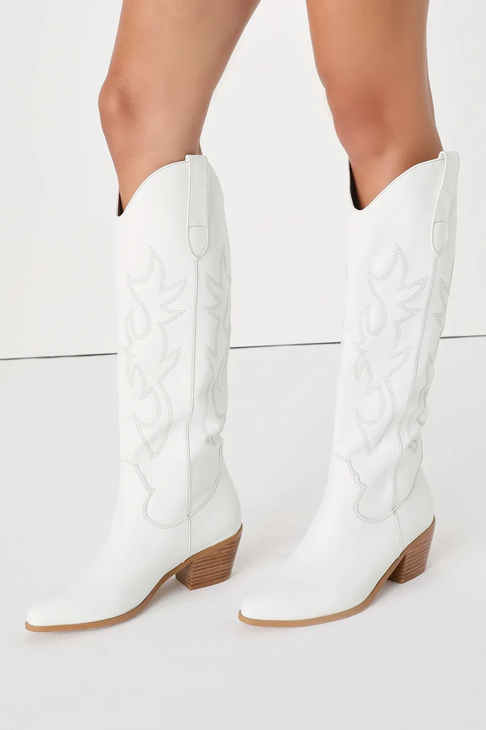 white cowboy boots
