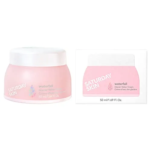 Saturday Skin Face Moisturizer Water Cream Natural Facial Moisturizer Oil-free Gel Type Day & Night Cream Korean Skincare Soothing Hydrating and Reduce Wrinkles Good for Sensitive Skin 1.69 Fl. Oz.