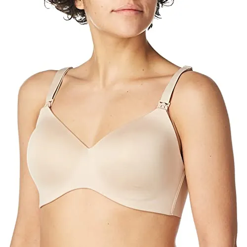Playtex Women's Maternity & Nursing Pure Comfort Shaping Foam Wirefree US3015, Paris Nude, Medium