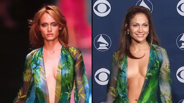 Amber Valleta Talks Versace Dress