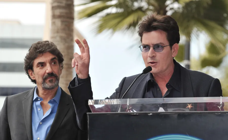 Charlie Sheen and Chuck Lorres Ups and Downs After Two and a Half Men Firing How to Be a Bookie Reunion 014