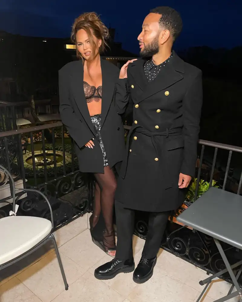 Chrissy Teigen Wears Lace Bra While on Date With John Legend