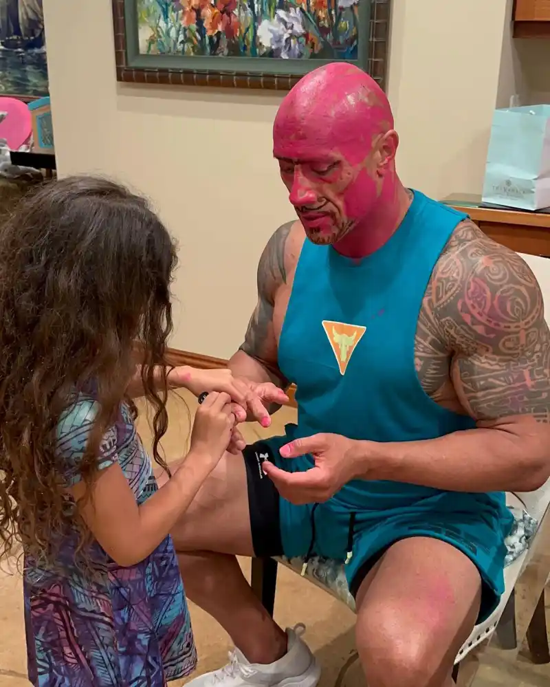 Dwayne Johnson They Get Made Over By Their Kids Just Like Us