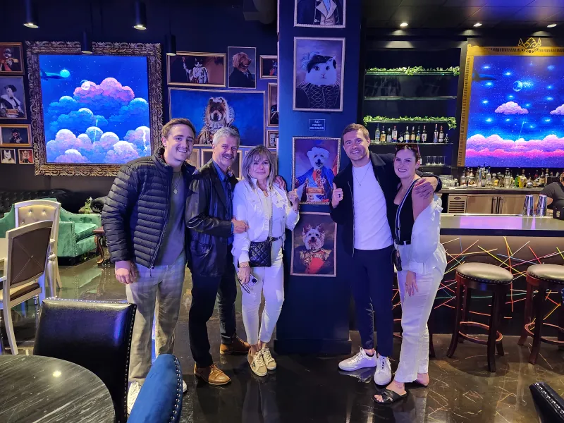 Fantasy Lab Las Vegas hosted former Bachelor, Peter Weber, and his family