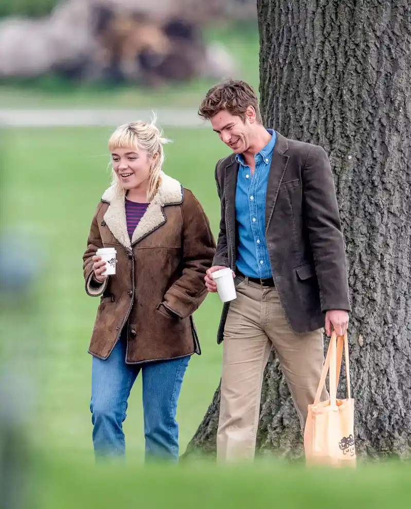 Florence Pugh and Andrew Garfield Film 'We Live in Time' in London- Photos - 687