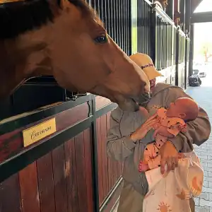Kaley Cuoco Takes Infant Daughter to Meet Her Horses: 'Tildy Met Her Barn Friends!'
