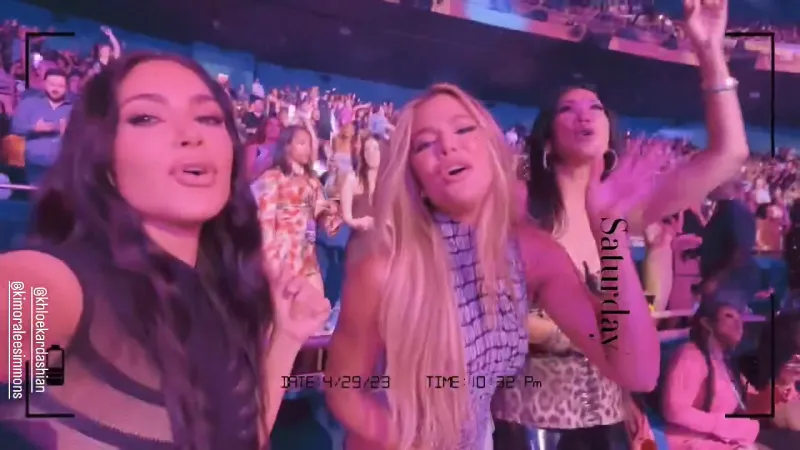 Khloe Kardashian Touches Usher’s Bare Abs During His Las Vegas Residency: See Photos