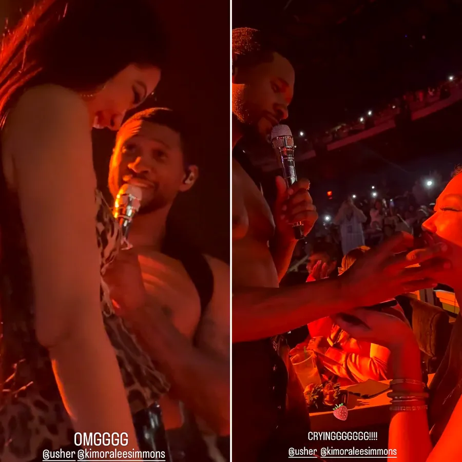 Khloe Kardashian Touches Usher’s Bare Abs During His Las Vegas Residency: See Photos