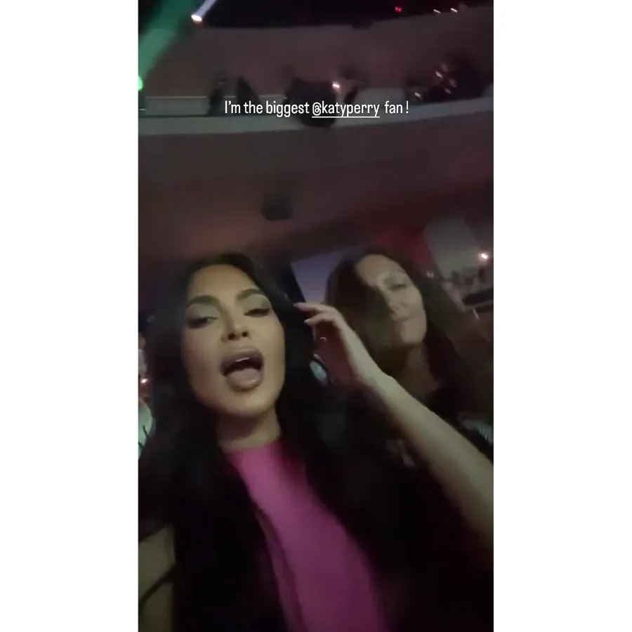 Kim Kardashian Brings Daughter North and Niece Penelope to Katy Perry's Las Vegas Concert — And North Danced With the Singer: See Photos