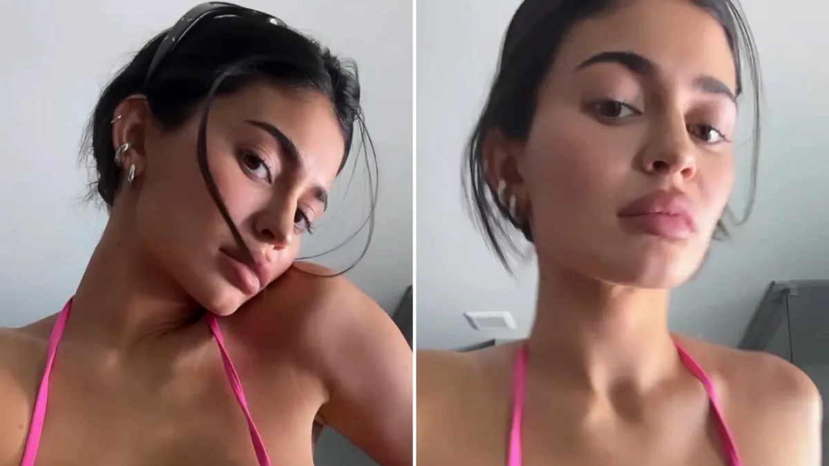 Kylie Jenner in Pink Bikini