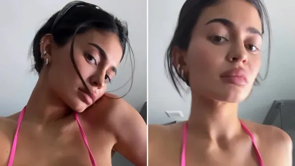 Kylie Jenner in Pink Bikini