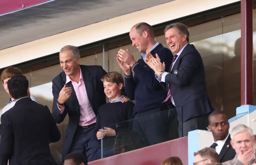 Prince William and Prince George Have Father-Son Outing at Premier League Soccer Match: See Photos